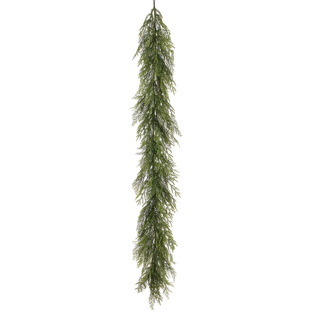 6' Deluxe Mixed Cedar Artificial Garland -Green (Pack of 6)