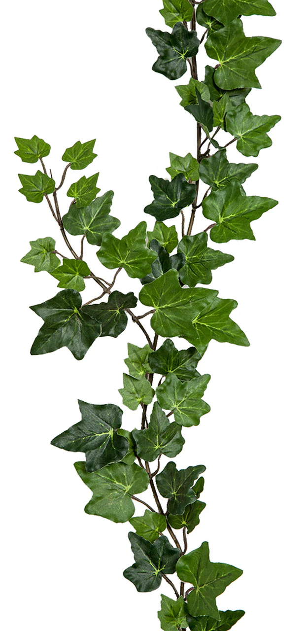 6' IFR Ivy Leaf Artificial Garland -Green (Pack of 6) - Image 2