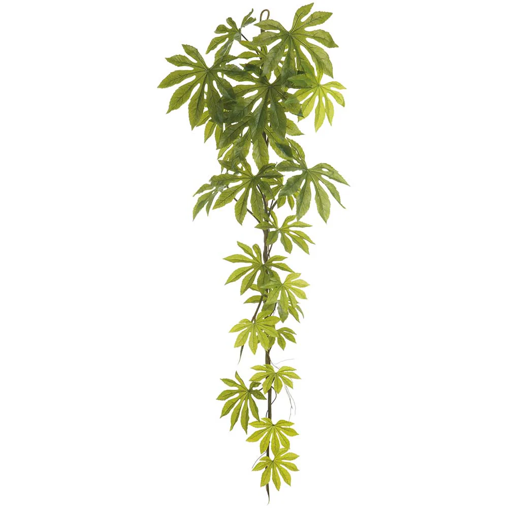 6' Japanese Aralia Leaf Silk Garland -Green (Pack of 6)