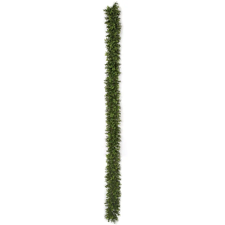 6' Outdoor UV-Resistant Artificial Boxwood Garland -2 Tone Green (Pack of 6)