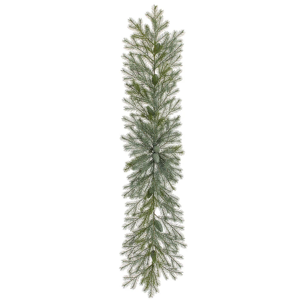 6' Pine & Pinecone Faux Garland -Green/Brown (Pack of 2)