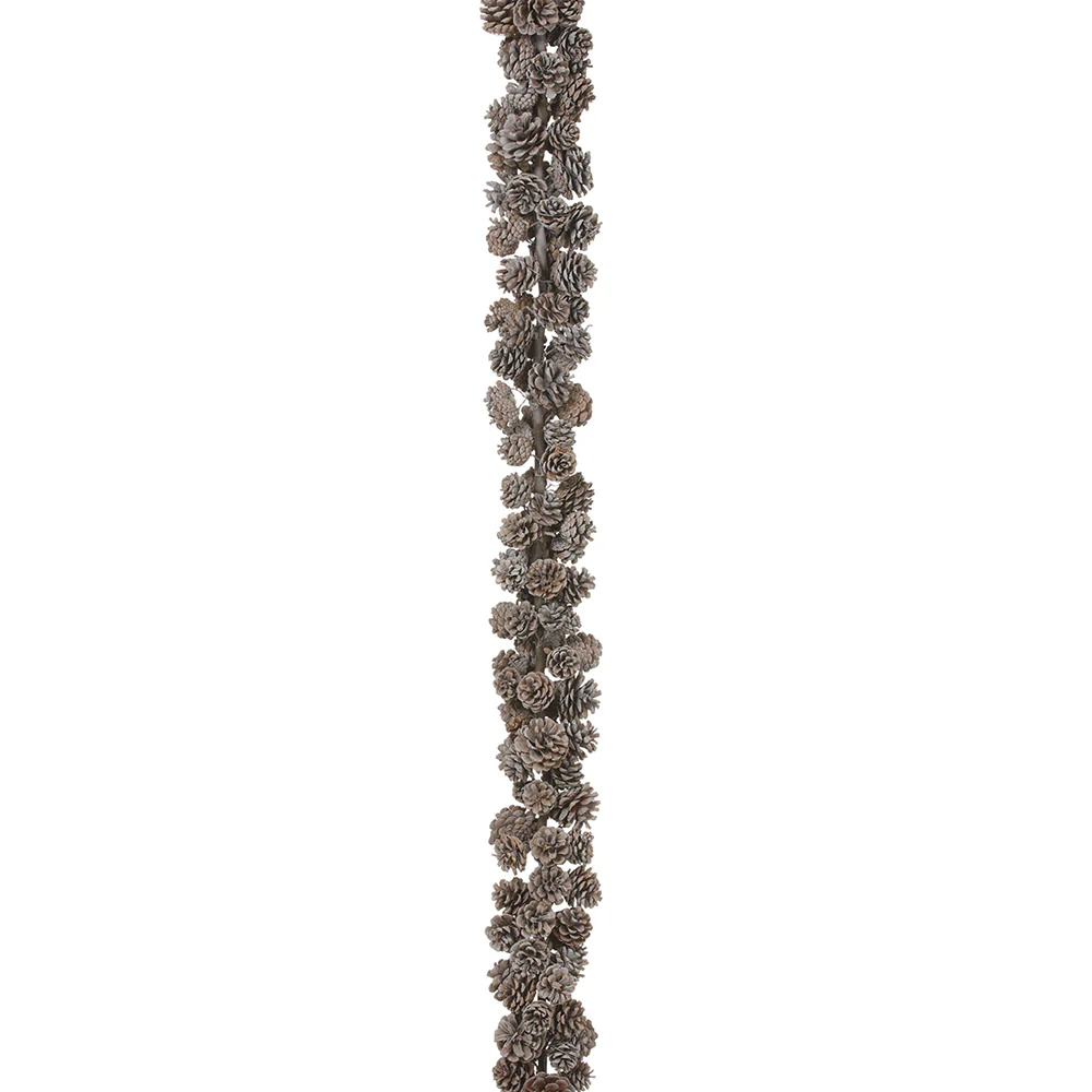 6' Pinecone Garland -Gray (Pack of 2)