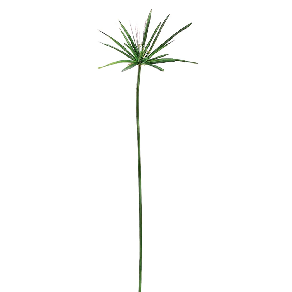 60" Silk Papyrus Grass Stem -Green (Pack of 12)