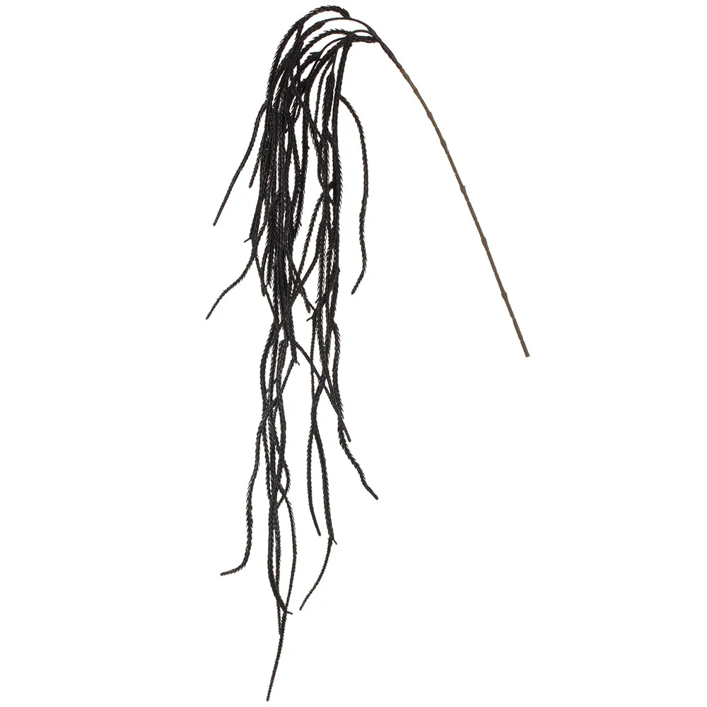 61" Hanging Glittered Artificial Amaranthus Flower Stem -Black (Pack of 12)