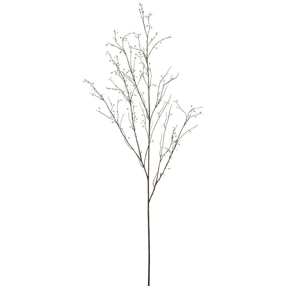 66" Beaded Artificial Branch Stem -Mixed Colors (Pack of 6)