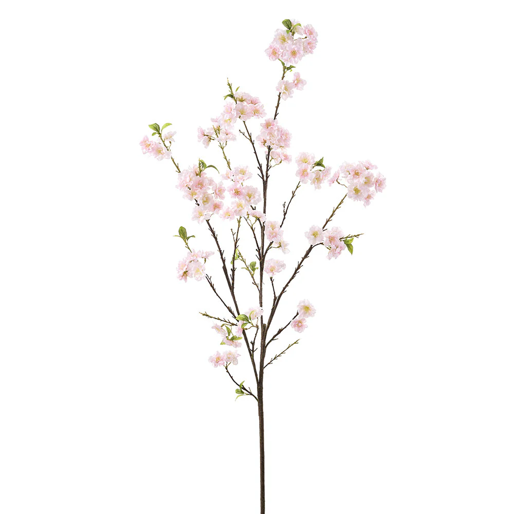 66" Cherry Blossom Silk Flower Stem -Blush (Pack of 8)