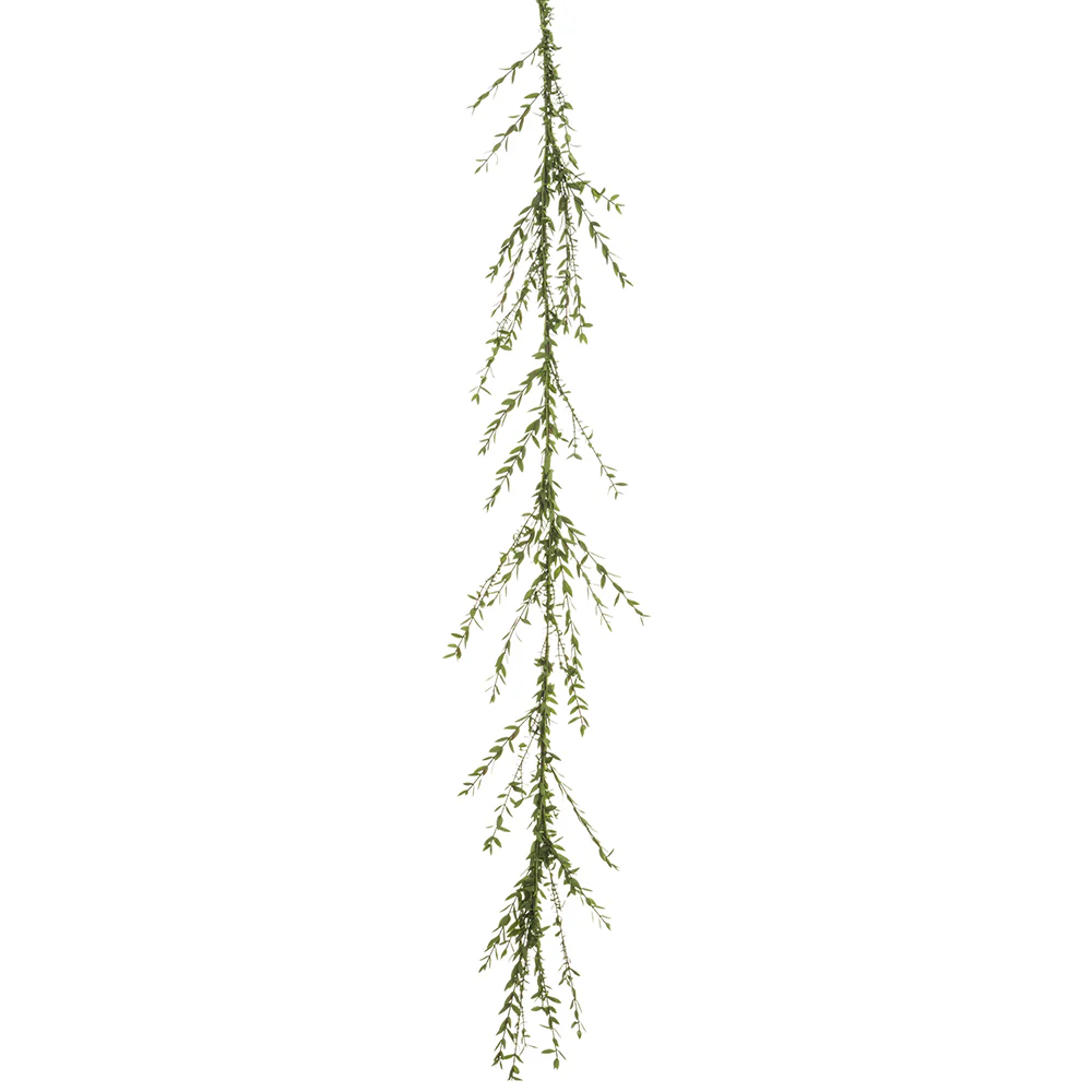 6'6" Silk Myrtle Leaf Garland -Green/Gray (Pack of 4)