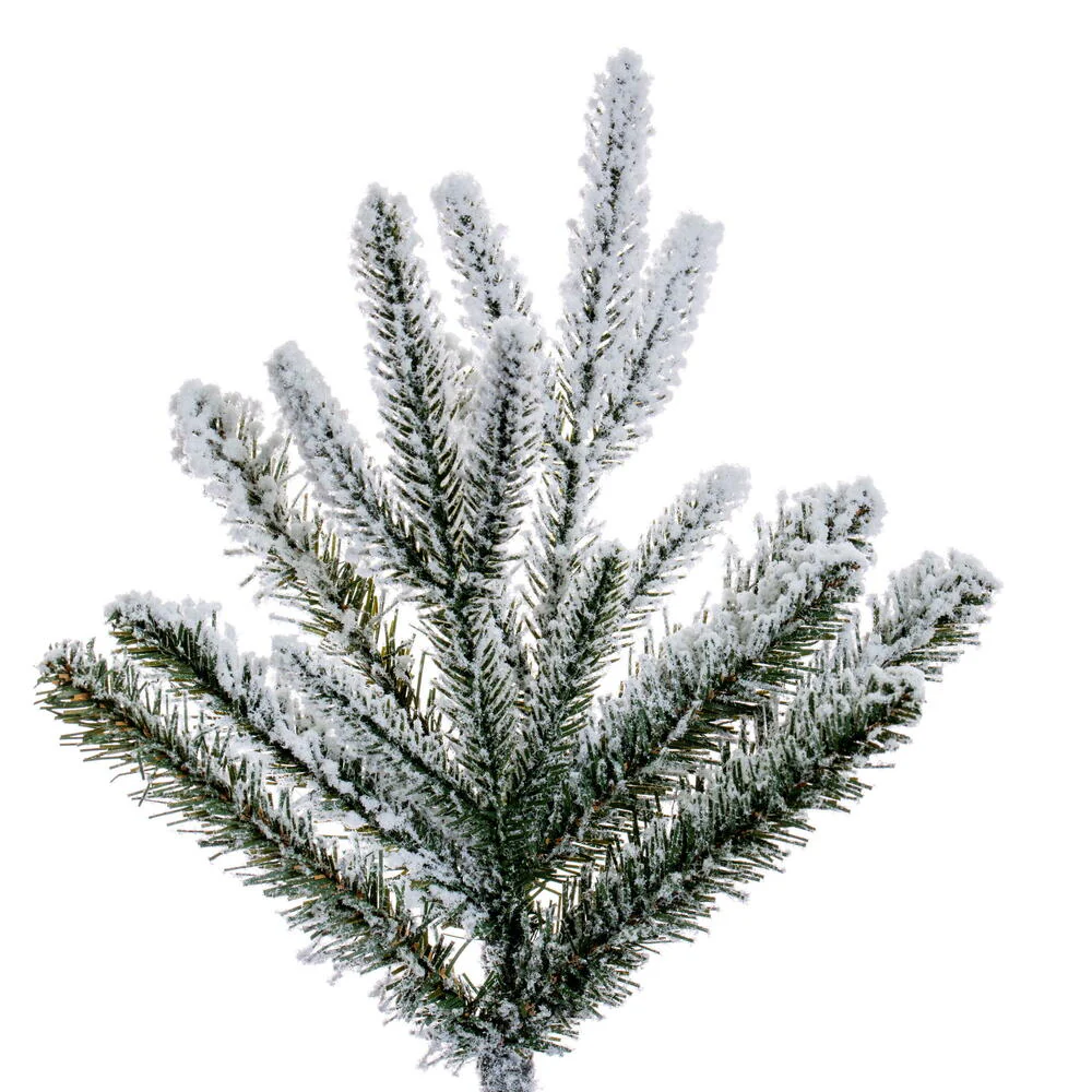 6'6"Hx27"W PE Frosted Tacoma Fraser Fir Artificial Christmas Tree, Unlit -White - Image 2