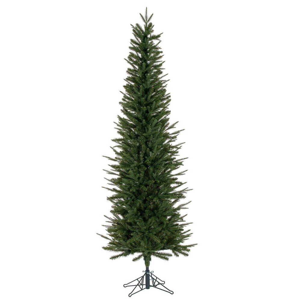 6'6"Hx27"W PE Tacoma Fraser Fir Artificial Christmas Tree, Unlit -Green