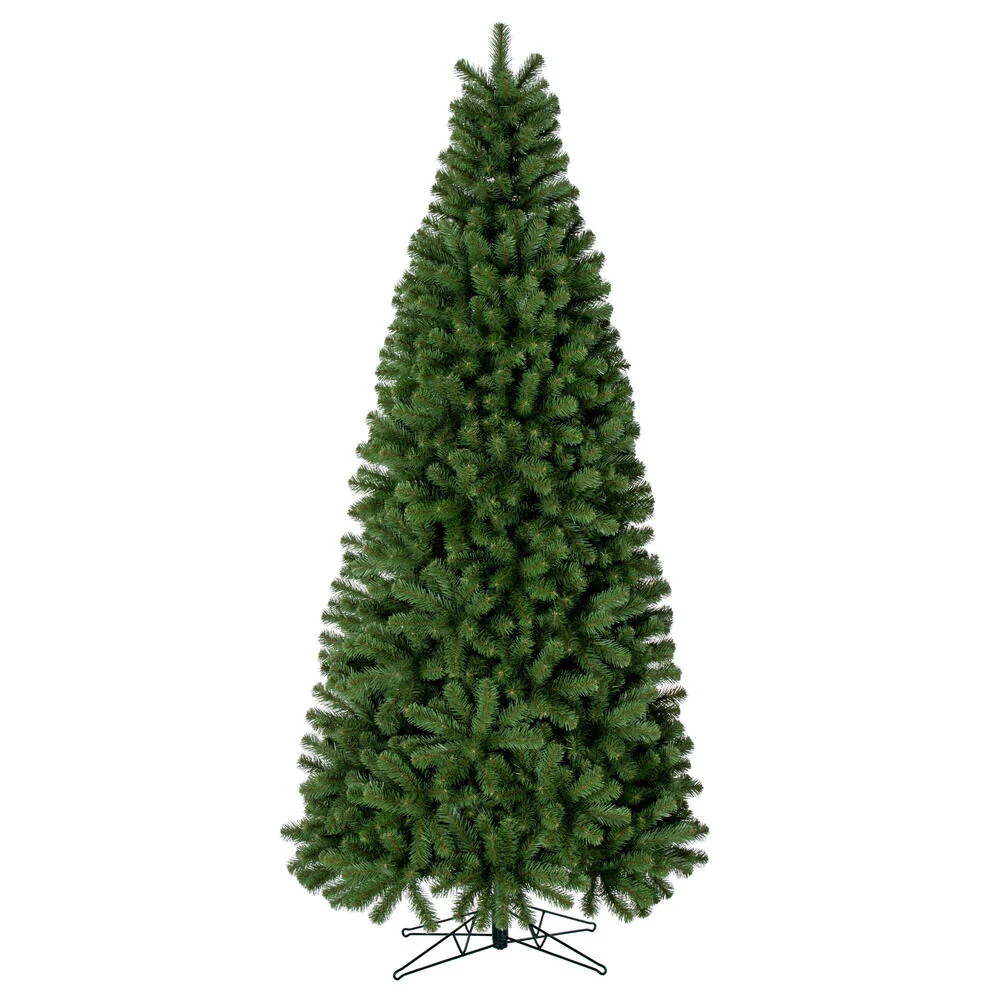 6'6"Hx38"W Slim Deluxe Sequoia Pine Artificial Christmas Tree, Unlit -Green