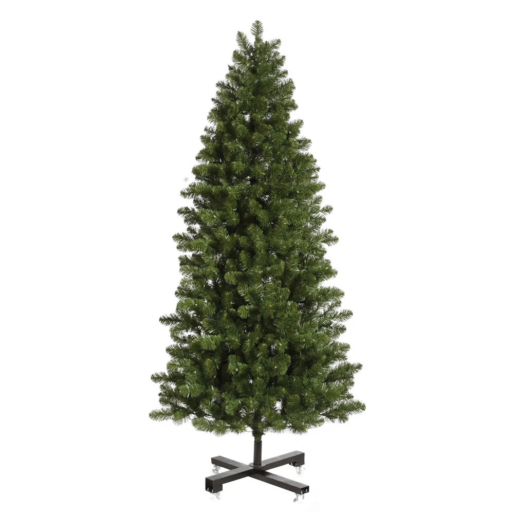 6'6"Hx41"W Slim Grand Teton Pine Artificial Christmas Tree, Unlit -Green