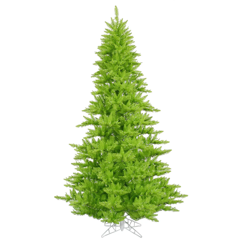 6'6"Hx46"W Fir Artificial Christmas Tree, Unlit -Lime