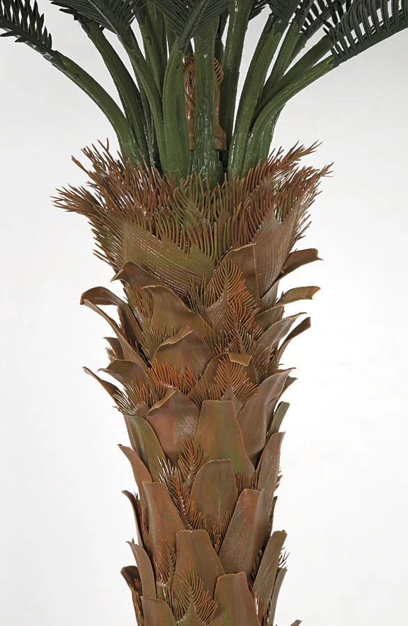 6'6"Hx48"W Outdoor UV-Proof Artificial Sago Cycas Palm Tree -36 Fronds -Green - Image 2