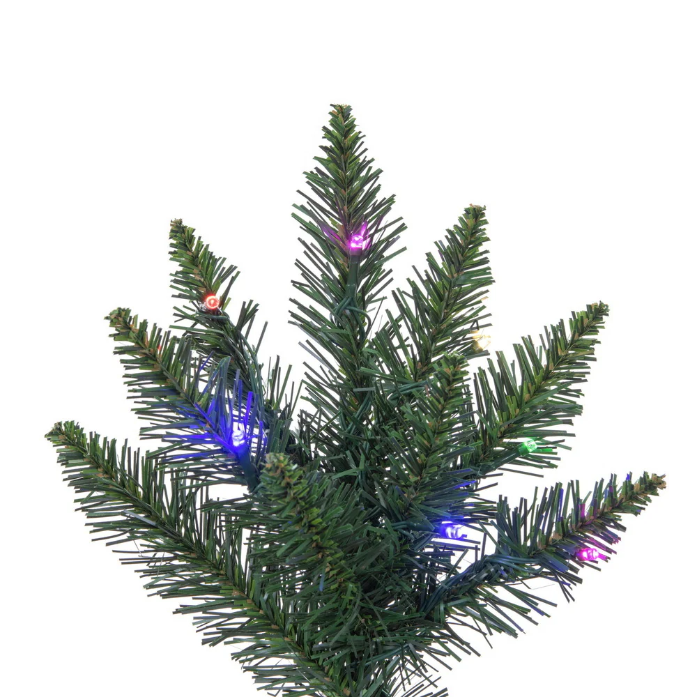 6'6"Hx49"W Camdon Fir Artificial Christmas Tree, Micro LED Pre-Lit (Multi-Mode) -Green - Image 3