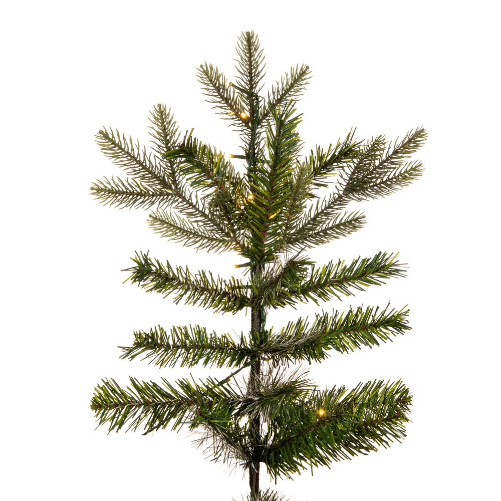 6'6"Hx50"W PE Douglas Fir Artificial Christmas Tree, Micro LED Pre-Lit -Green - Image 6