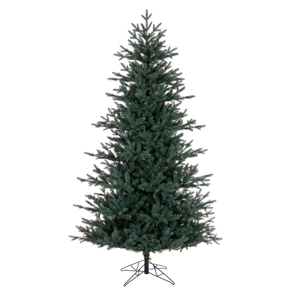 6'6"Hx51"W PE Colorado Blue Fir Artificial Christmas Tree, Unlit -Green