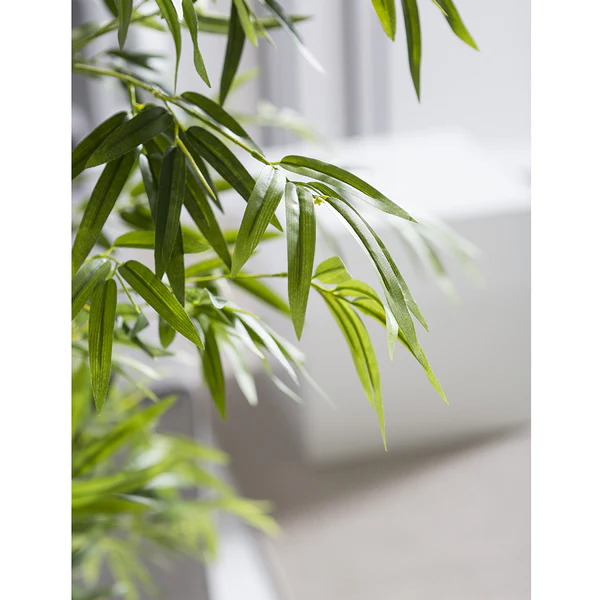 6'8"Hx43"W Bamboo Silk Tree w/Planter & Stand -Green - Image 3