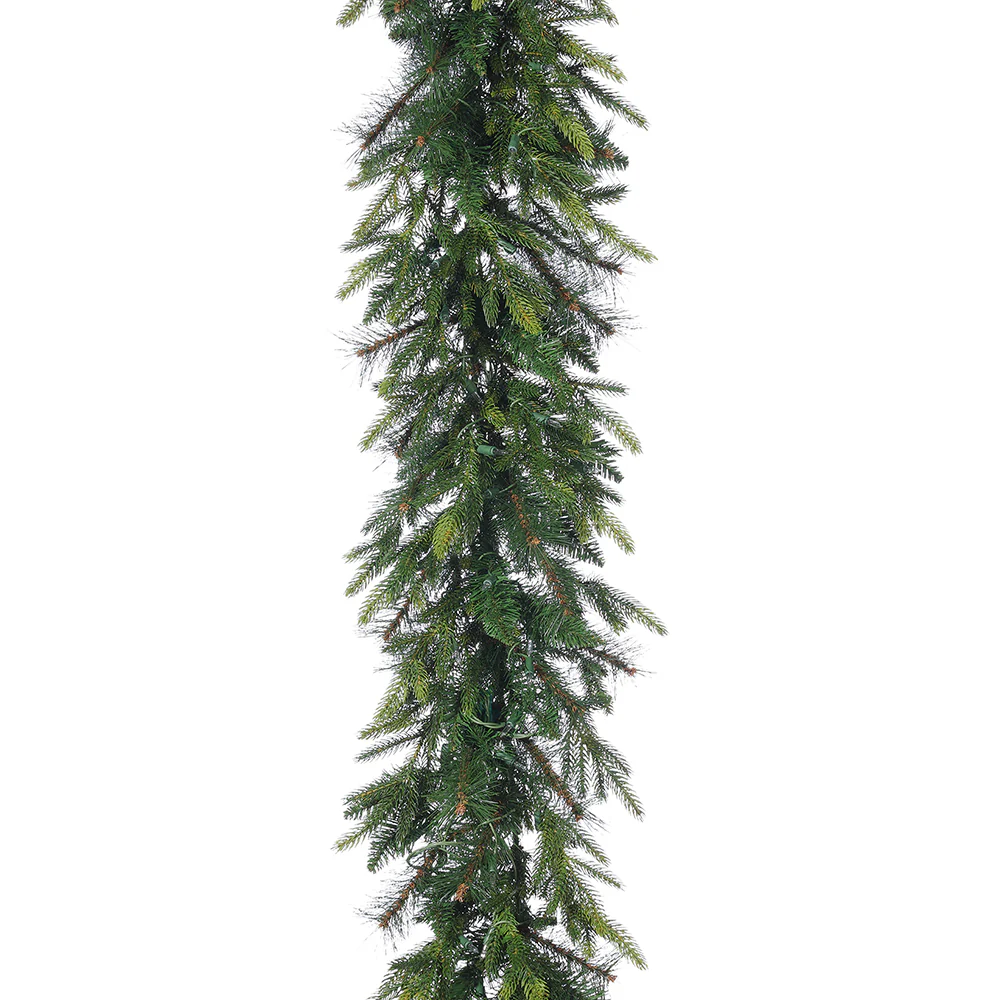 6'Lx14"W Artificial Colorado Mixed Pine Garland -Green (Pack of 2)
