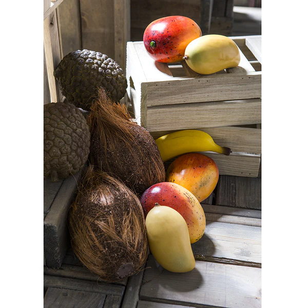 7" Artificial Weighted Coconut -Brown (Pack of 6) - Image 3