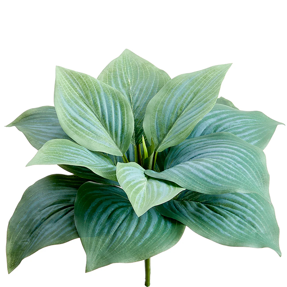7" Silk Hosta Leaf Plant -Frosted Green (Pack of 12)