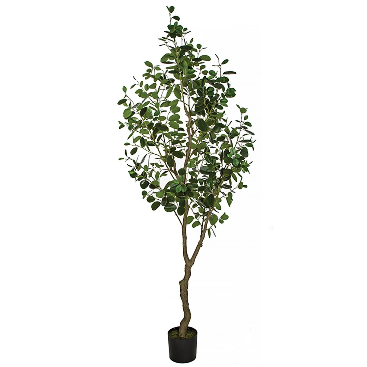 7' Soft-Touch Artificial Chinese Banyan Tree w/Pot -Green