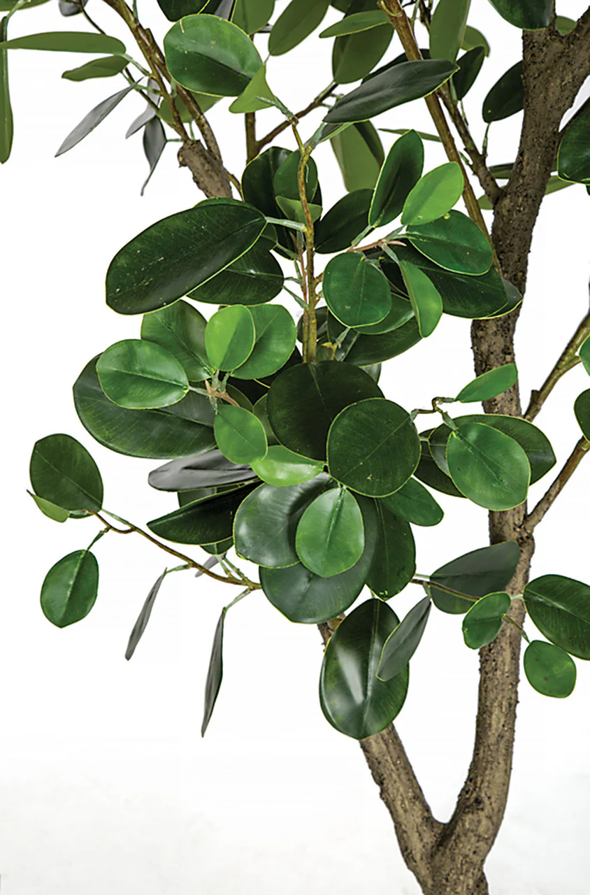 7' Soft-Touch Artificial Chinese Banyan Tree w/Pot -Green - Image 2