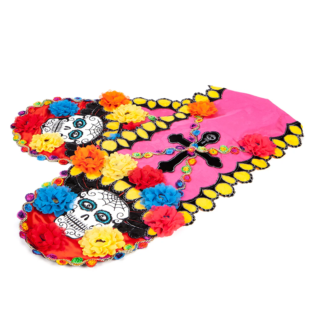 70"x16" Halloween Day Of The Dead Table Runner -Mixed Colors (Pack of 2)