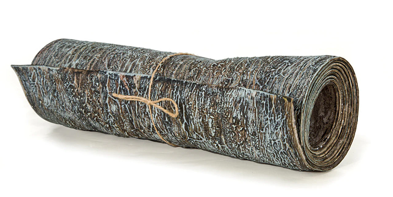71"x12" Artificial Roll Of Paper Birch Bark Mat -Dark Gray (Pack of 6) - Image 4