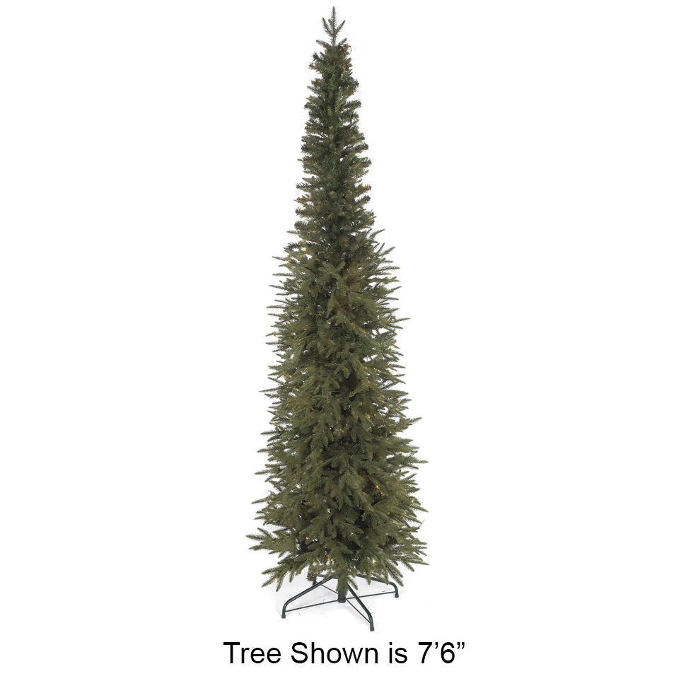 7'6"Hx30"W PE Nordmann Fir Artificial Christmas Tree, Unlit -Green