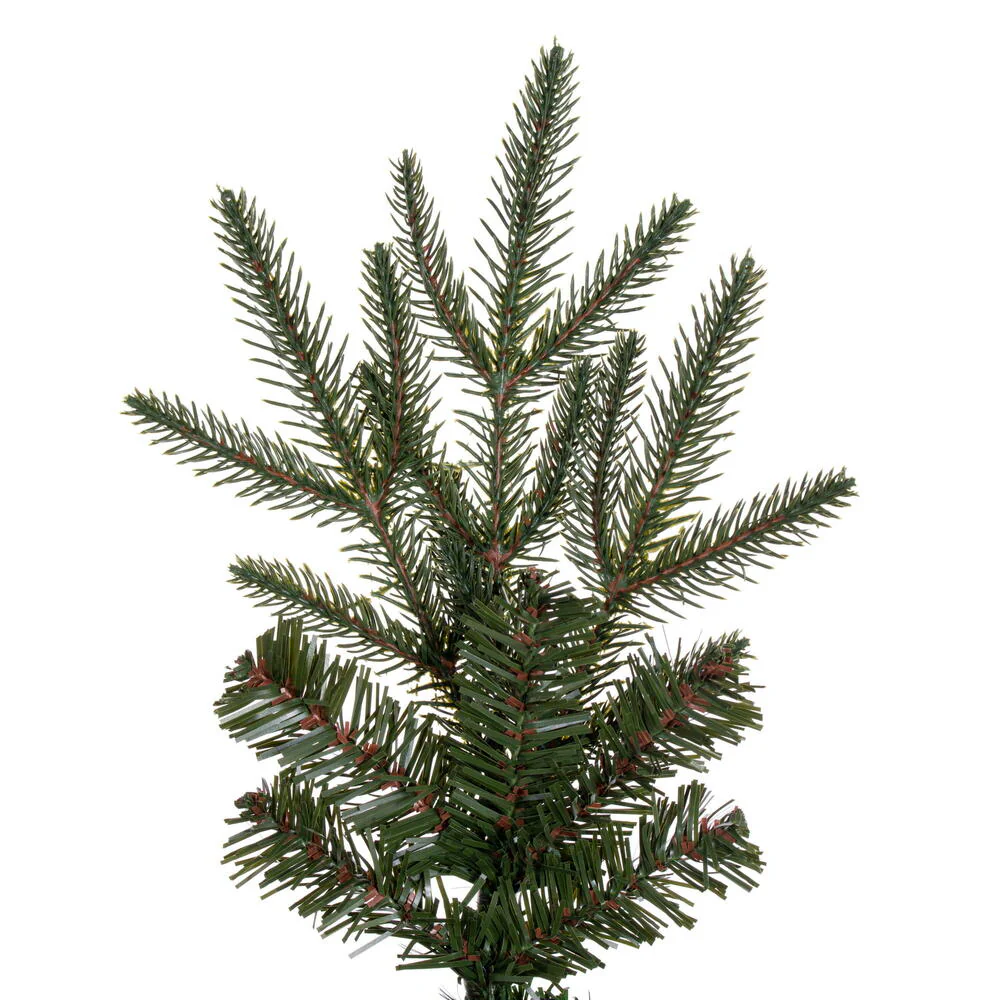 7'6"Hx30"W PE Pencil Bixley Fir Artificial Christmas Tree, Unlit -Green - Image 2