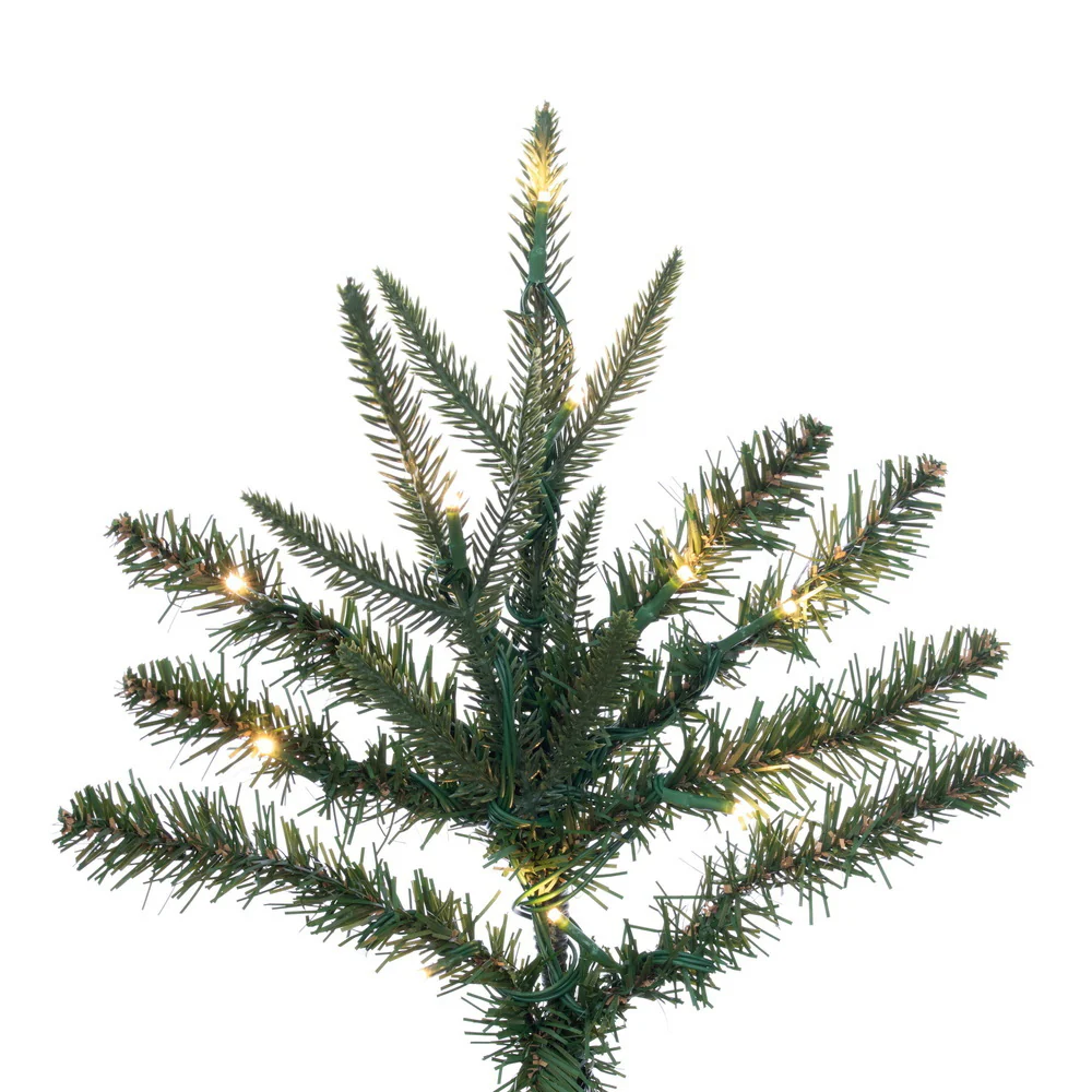 7'6"Hx30"W PE Tacoma Fraser Fir Artificial Christmas Tree, Micro LED Pre-Lit (Multi-Mode) -Green - Image 2