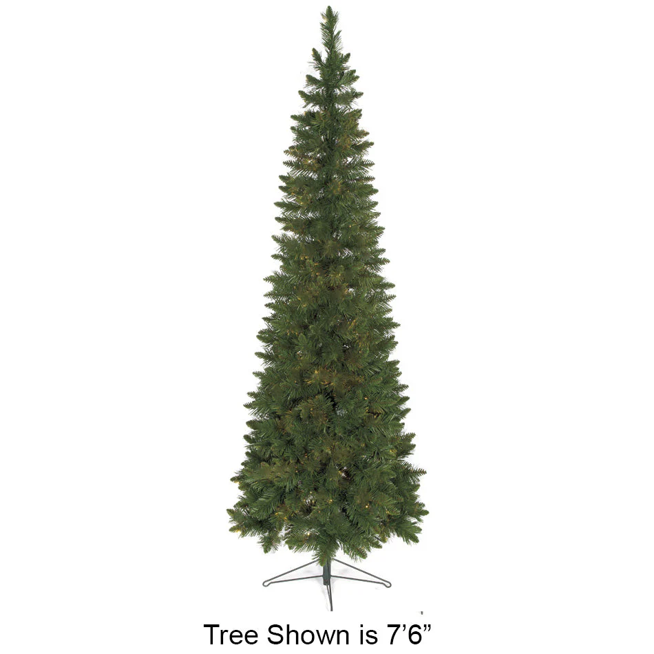 7'6"Hx35"W Christmas Pine Artificial Christmas Tree, Unlit -Green