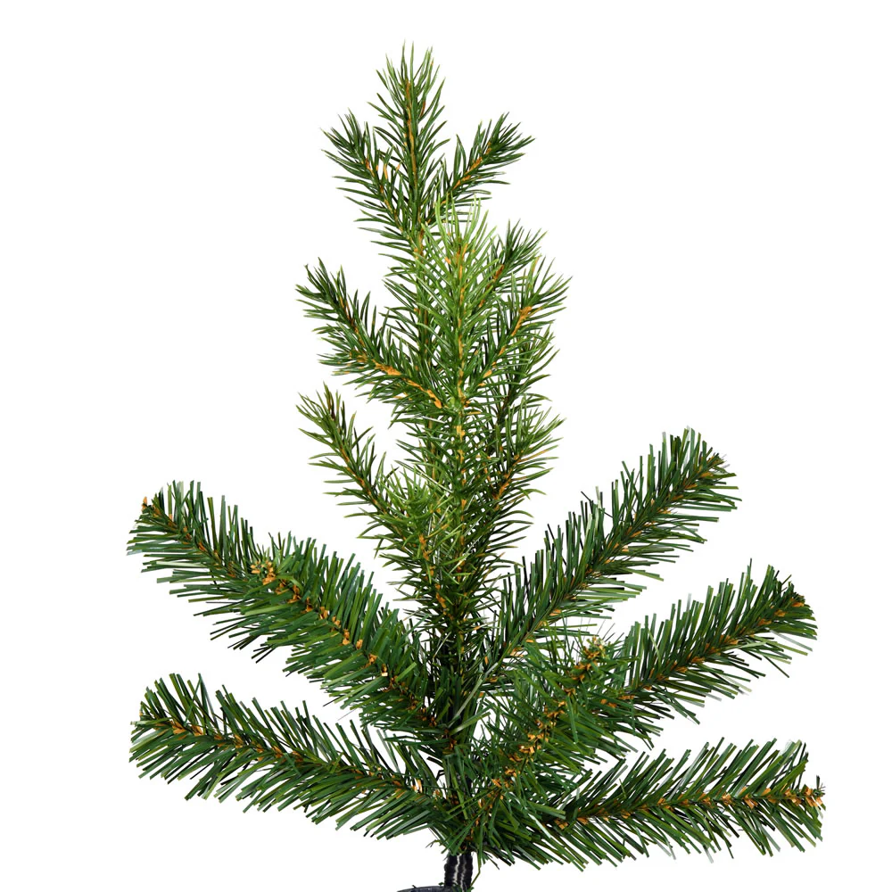 7'6"Hx38"W PE Pencil Moutauk Pine Artificial Christmas Tree, Unlit -Green - Image 2