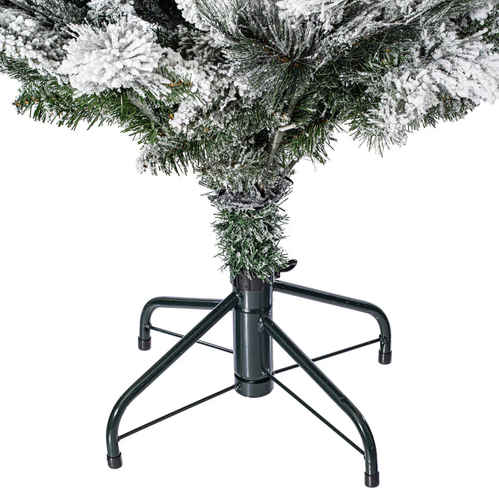 7'6"Hx44"W Frosted Slim Scotch Pine Artificial Christmas Tree, Unlit -White - Image 4