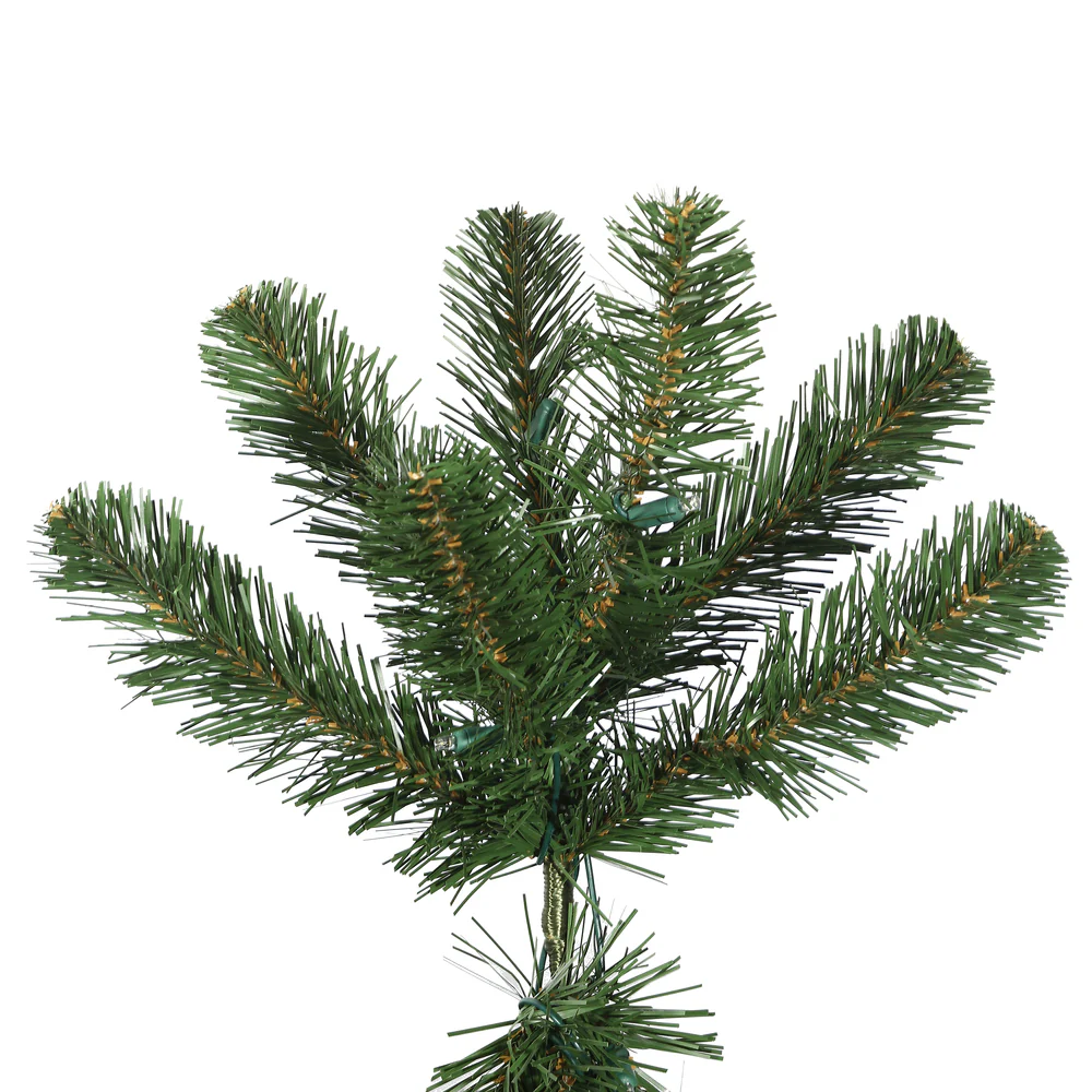 7'6"Hx54"W Outdoor UV-Resistant Oregon Fir Artificial Christmas Tree, Unlit -Green - Image 2