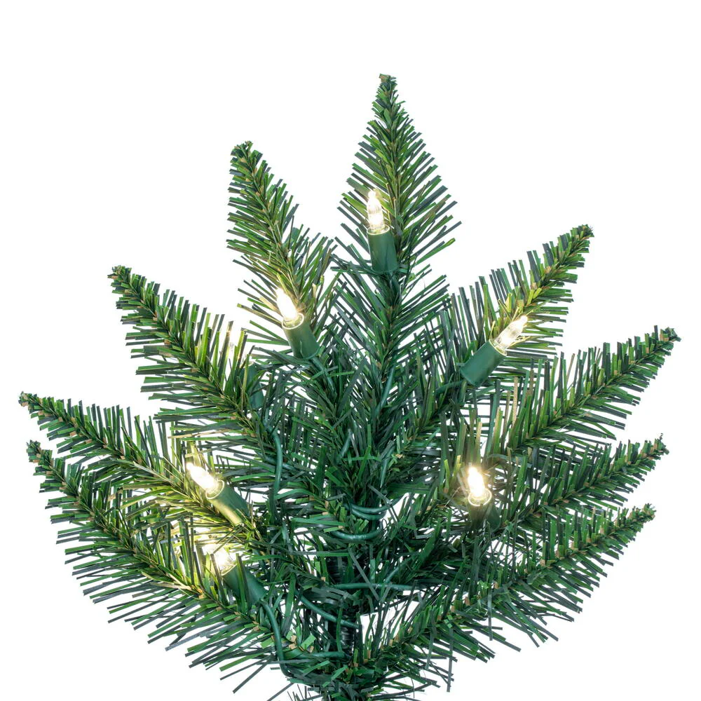 7'6"Hx55"W Camdon Fir Artificial Christmas Tree, LED Pre-Lit -Green - Image 5
