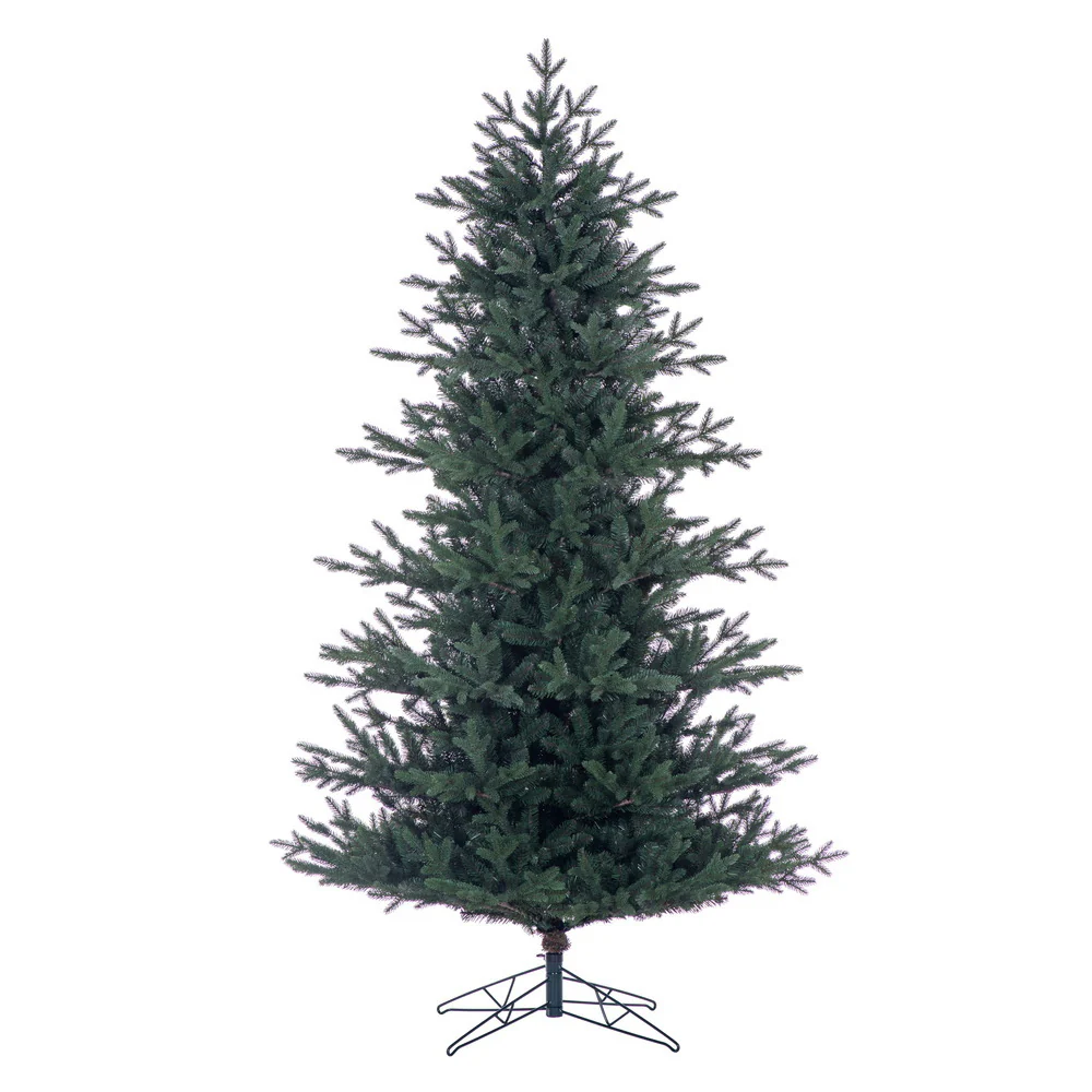 7'6"Hx55"W PE Colorado Fir Artificial Christmas Tree, Unlit -Green