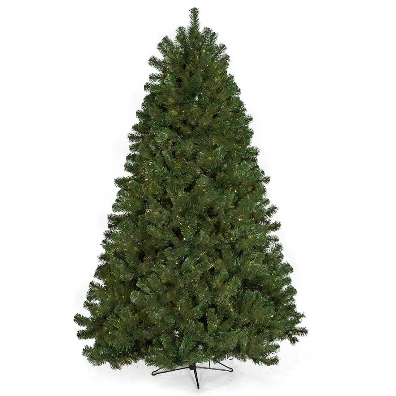 7'6"Hx60"W Fluff-Free Deluxe Virginia Pine Artificial Christmas Tree, Unlit -Green
