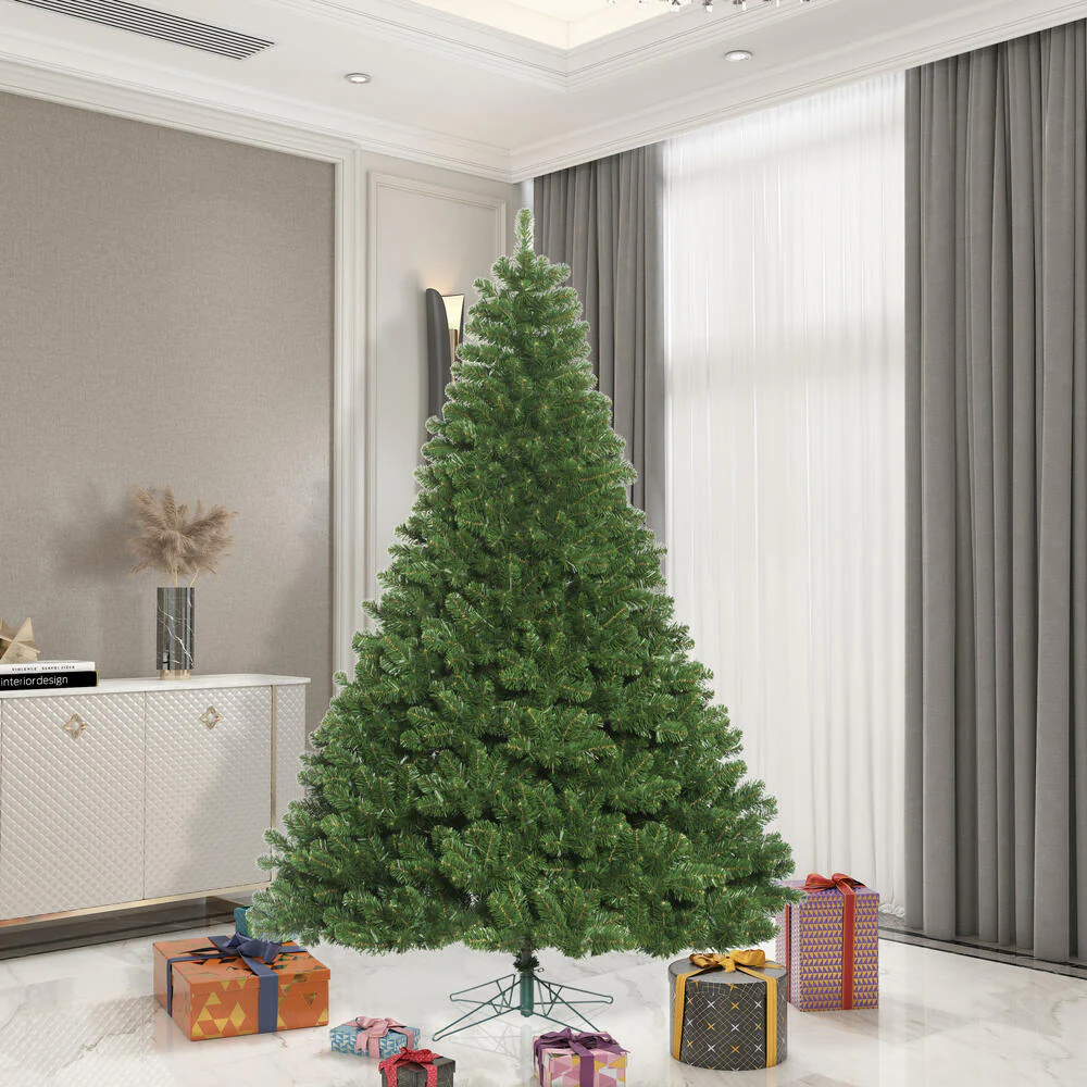 7'6"Hx65"W Oregon Fir Artificial Christmas Tree, Unlit -Green - Image 5
