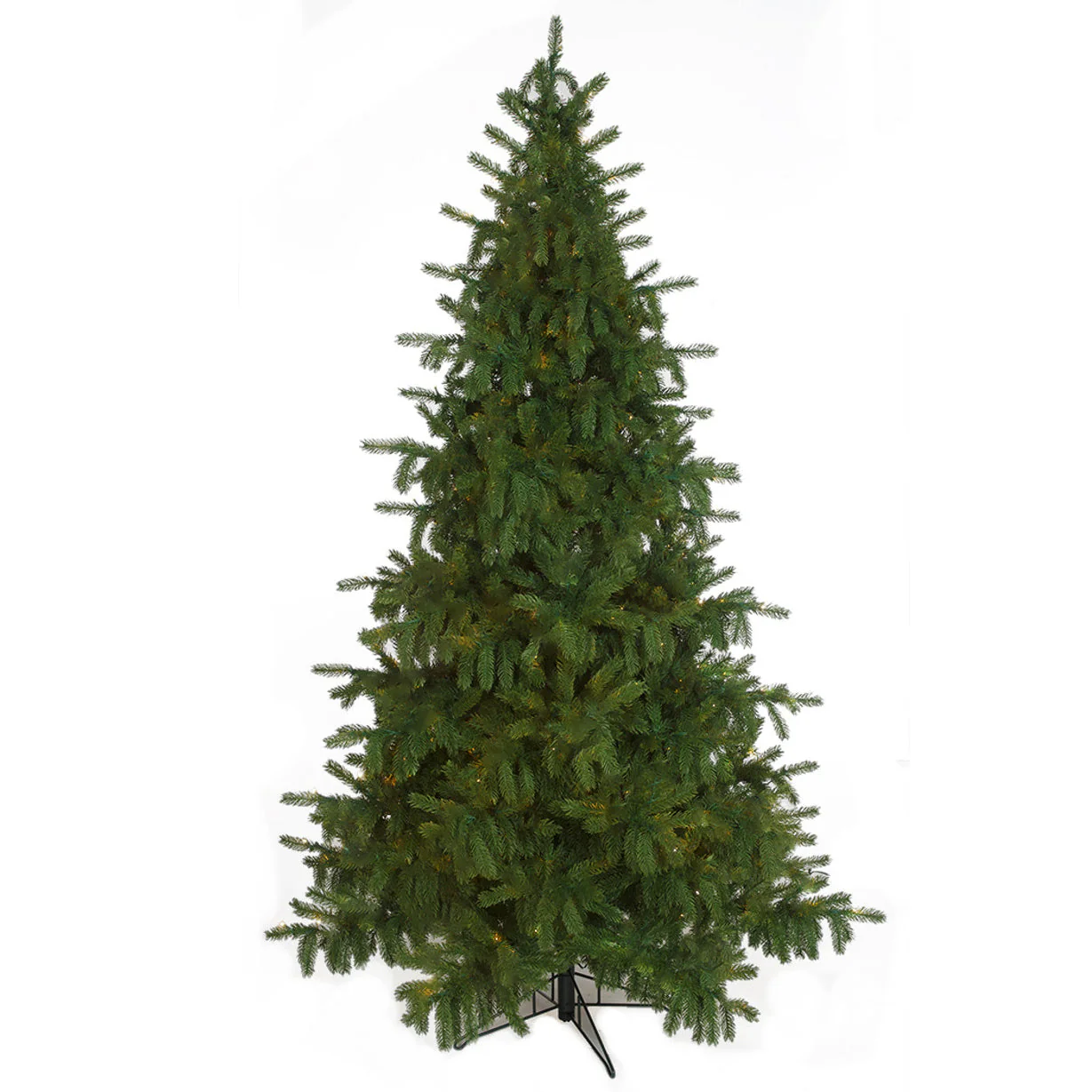 7'6"x54"W PE Norway Spruce Artificial Christmas Tree, Unlit -Green