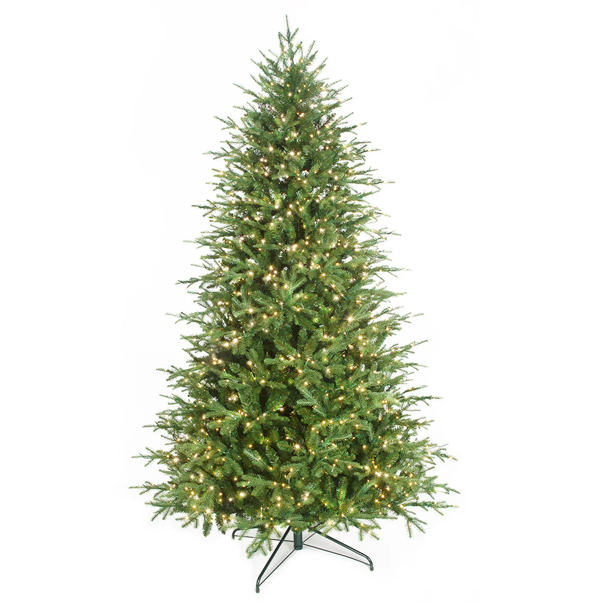 7'6"x57"W PE Grand Empress Fir Artificial Christmas Tree, Micro LED Pre-Lit (Multi-Mode) -Green - Image 2
