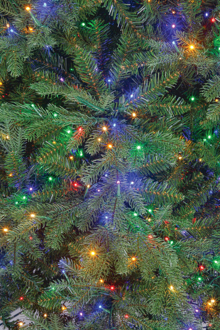 7'6"x57"W PE Grand Empress Fir Artificial Christmas Tree, Micro LED Pre-Lit (Multi-Mode) -Green - Image 3