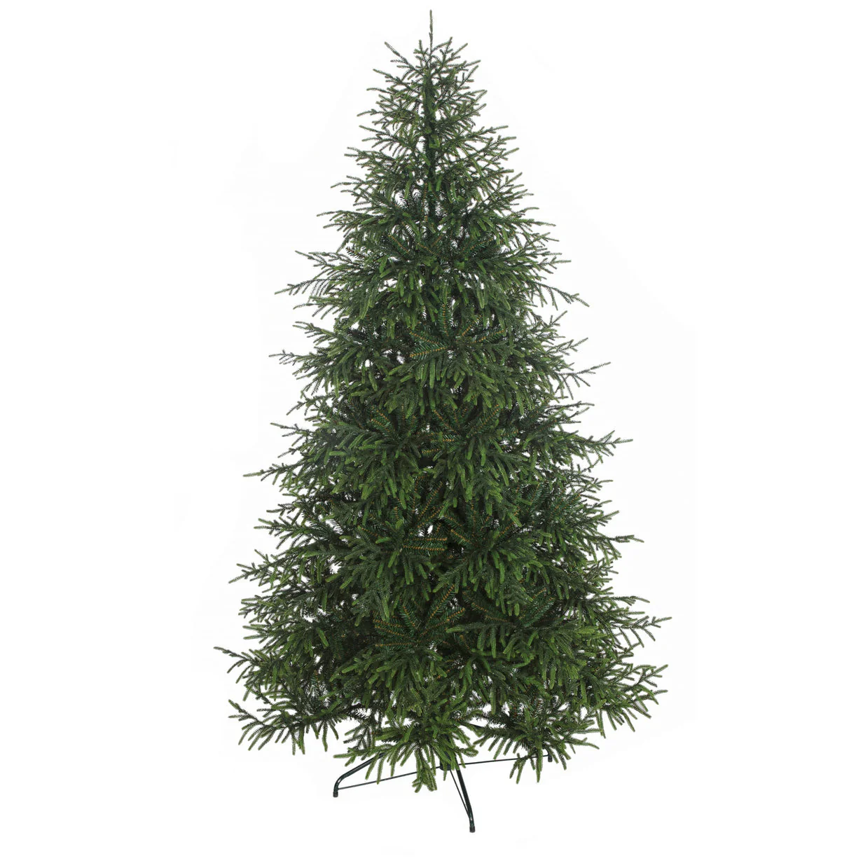 7'6"x61"W PE Deluxe Weeping Spruce Artificial Christmas Tree, Unlit -Green