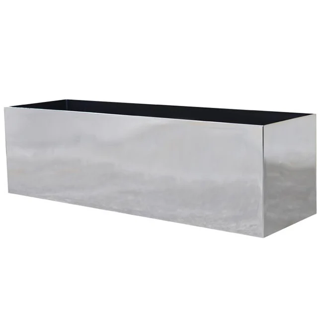 7"Hx24"W to 7"Hx30"W Vista Metallic Rectangle Planter - Image 17