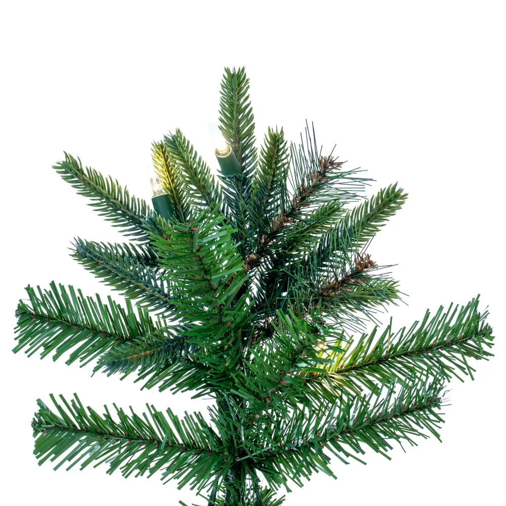 7'Hx44"W Shawnee Fir Artificial Christmas Tree, LED Pre-Lit -Green - Image 5