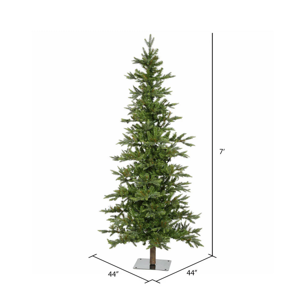 7'Hx44"W Shawnee Fir Artificial Christmas Tree, Unlit -Green - Image 3