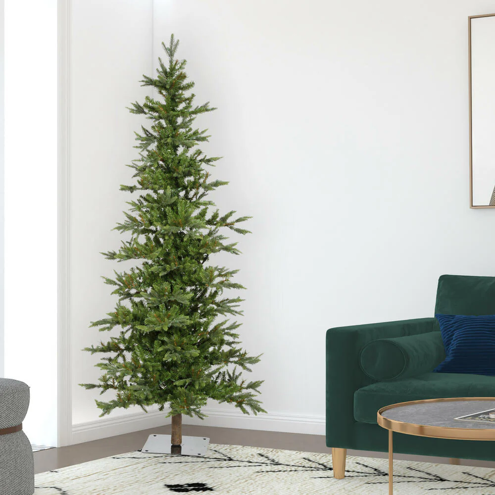 7'Hx44"W Shawnee Fir Artificial Christmas Tree, Unlit -Green - Image 4