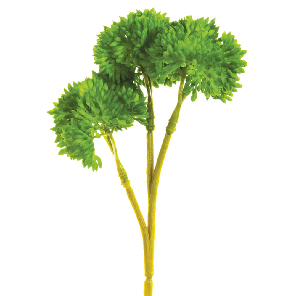 8" Artificial Sedum Flower Spray Pick -Green (Pack of 36)