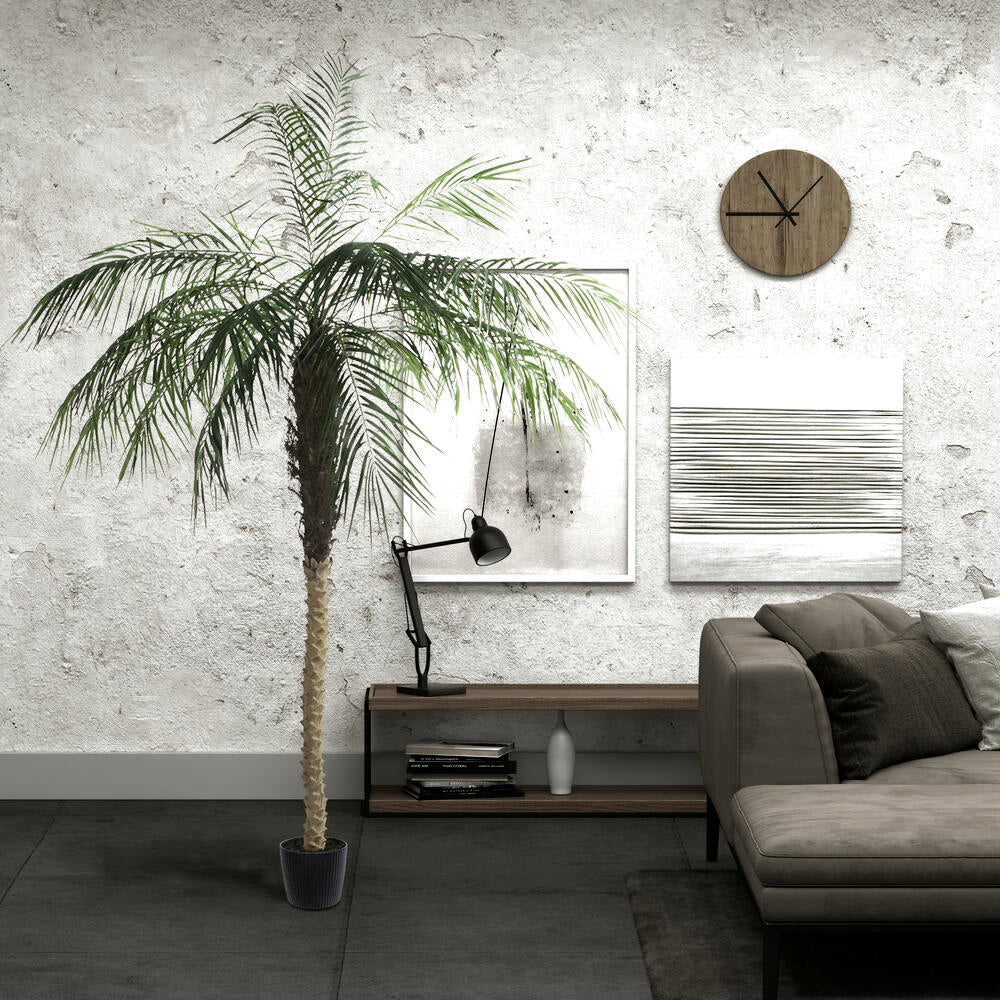 8' Phoenix Silk Palm Tree w/Pot -Green - Image 7