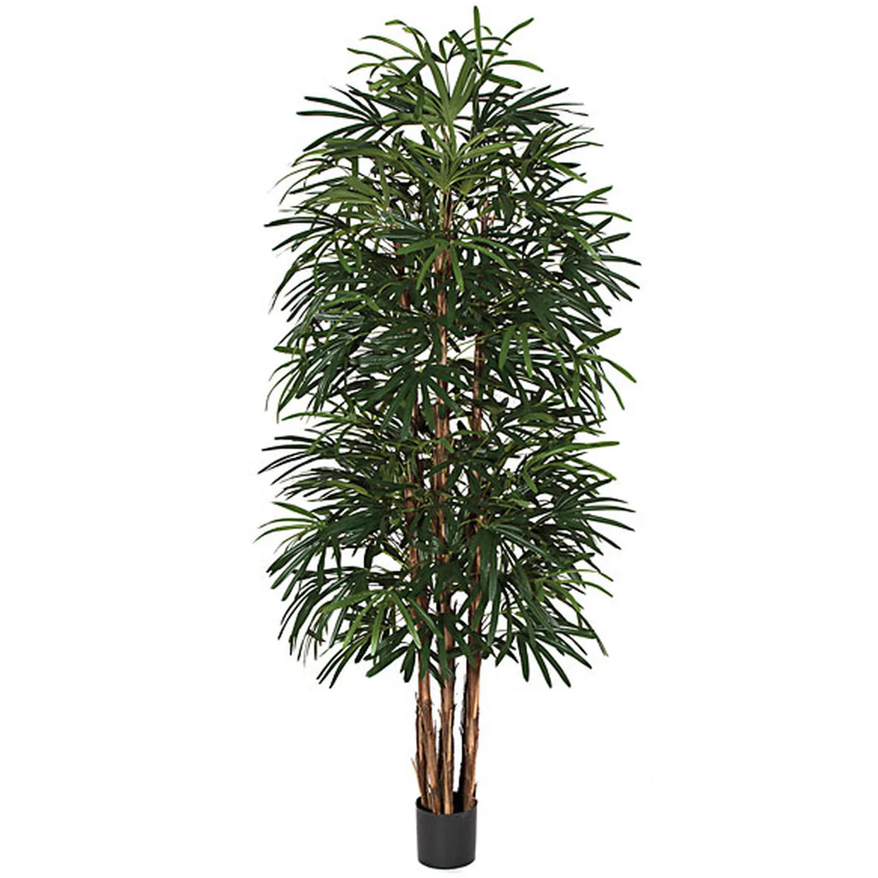 8' Rhapis Artificial Palm Tree w/Pot -Green